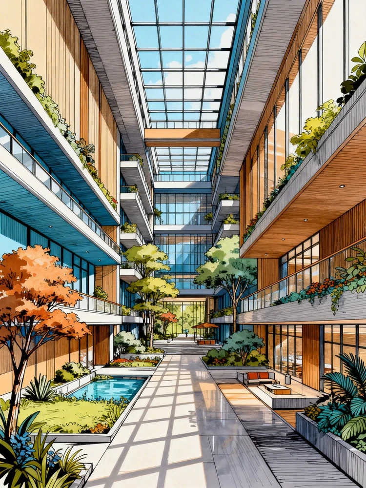 联考速写场景生成