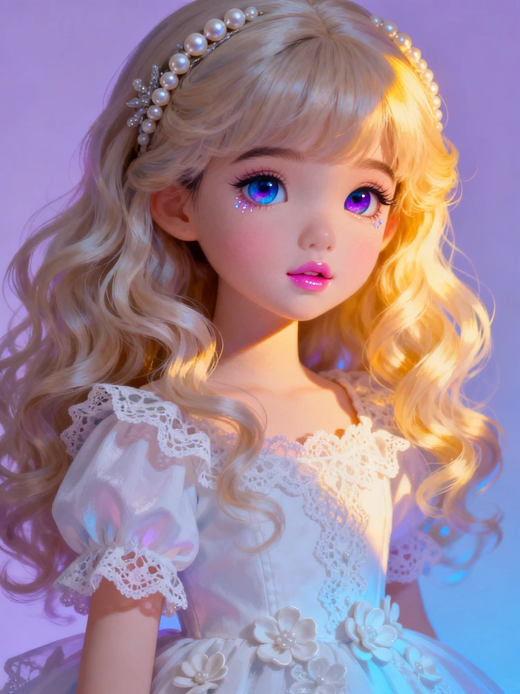 梦幻洋娃娃厚涂头像