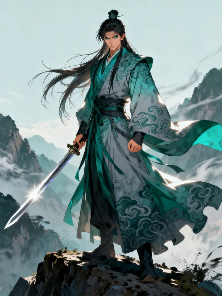 古风侠客漫画立绘