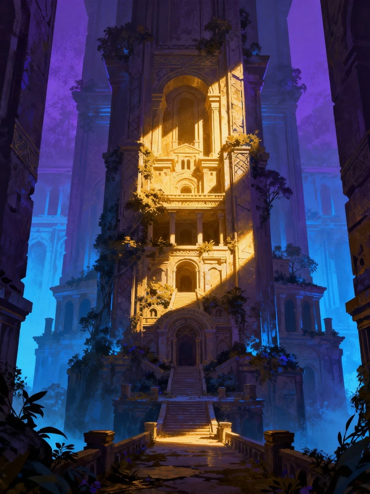 奇幻厚涂概念插画