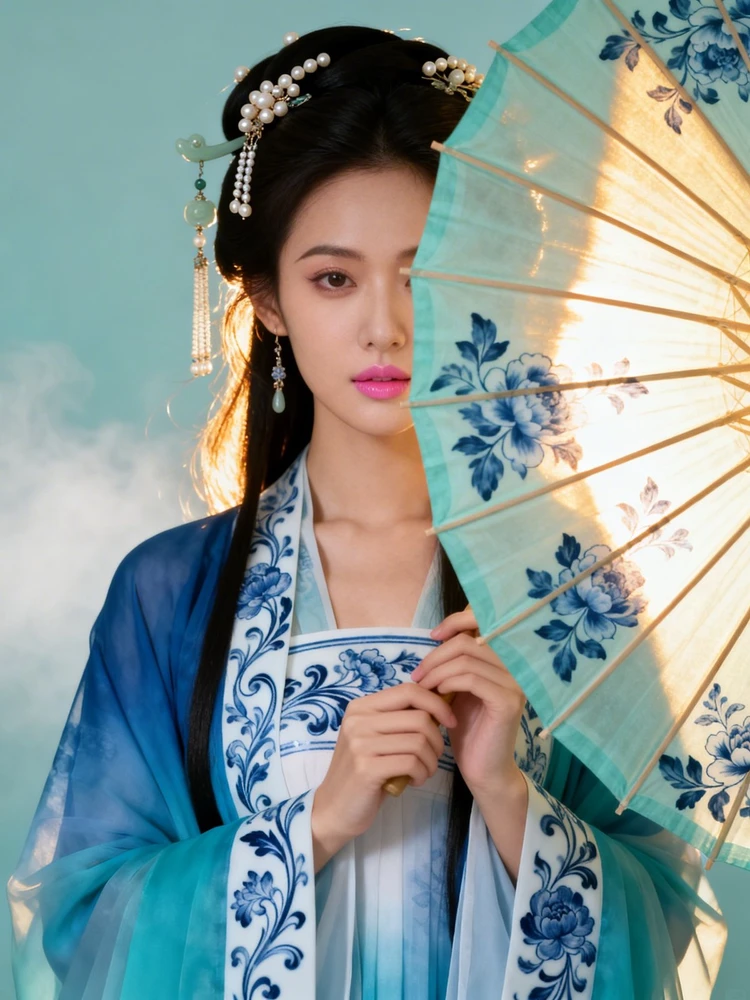 青花瓷汉服写真