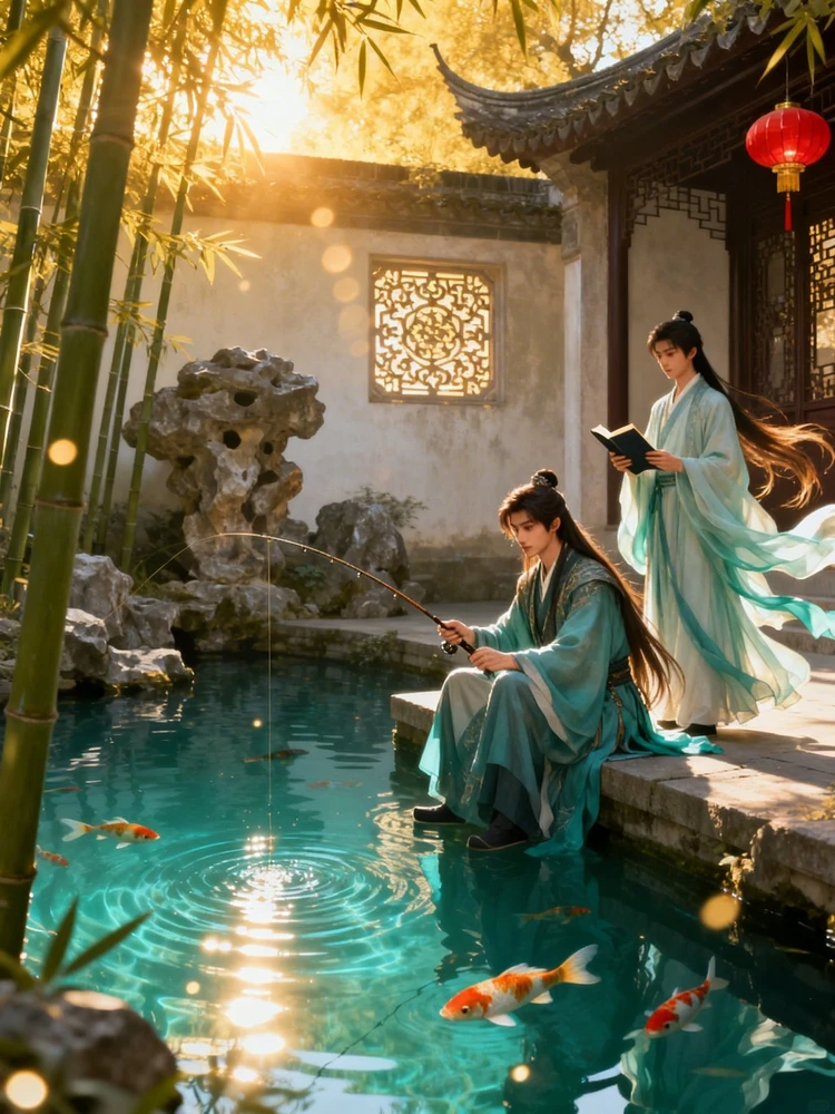 古风园林修仙写真