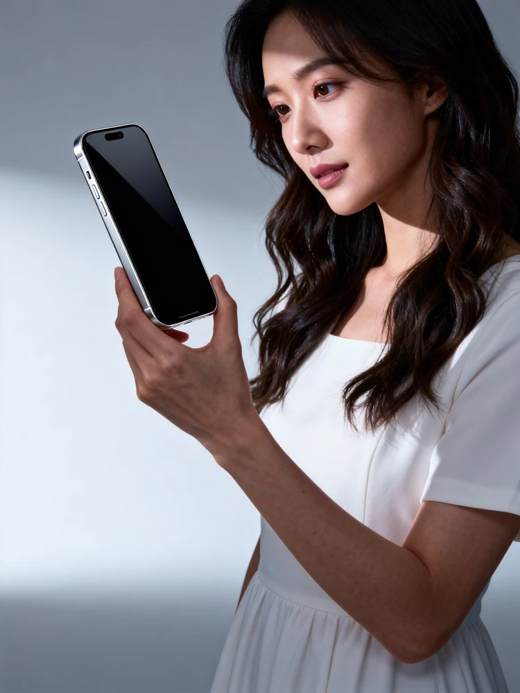 手机模特带货海报