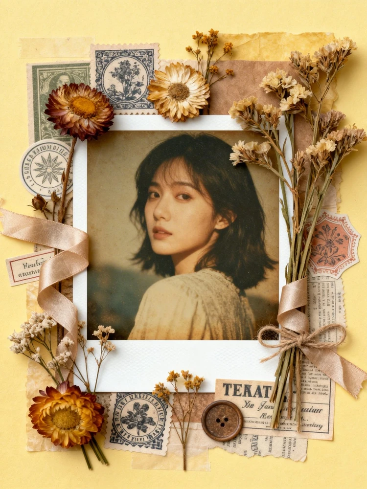 复古手账年度回忆页