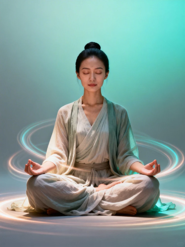 静下心来，打坐