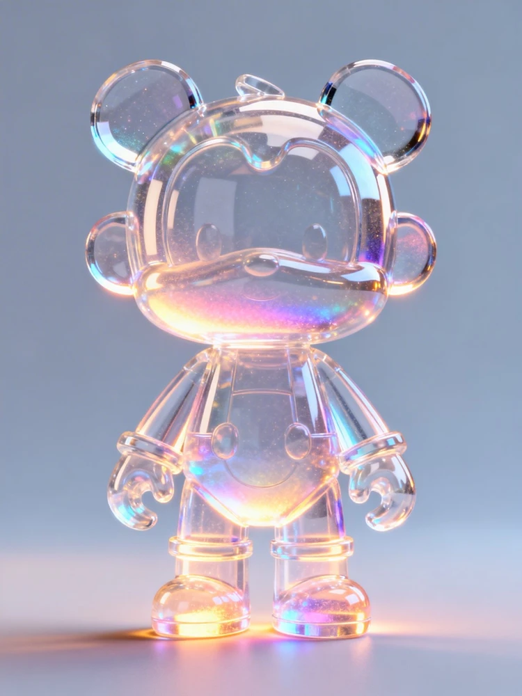 透明亚克力玩偶化