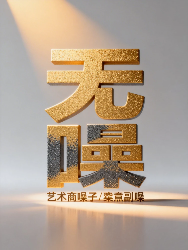 极简噪点艺术字