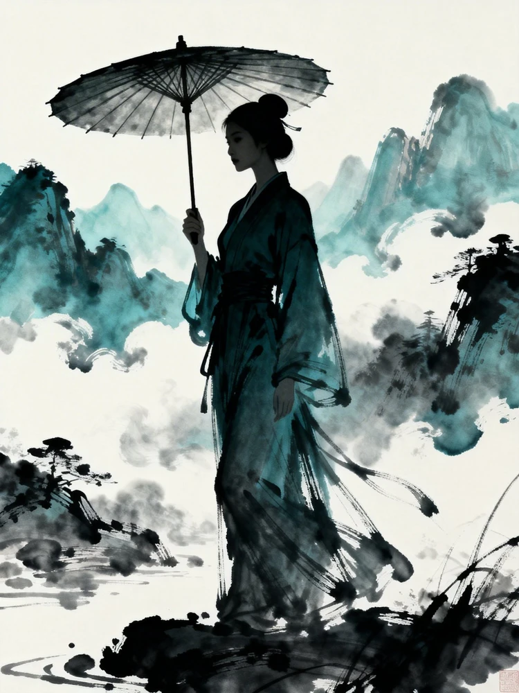 传统水墨画风格