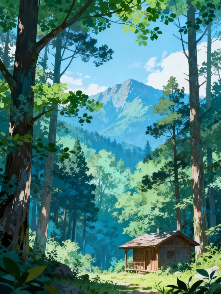 清新唯美数字插画