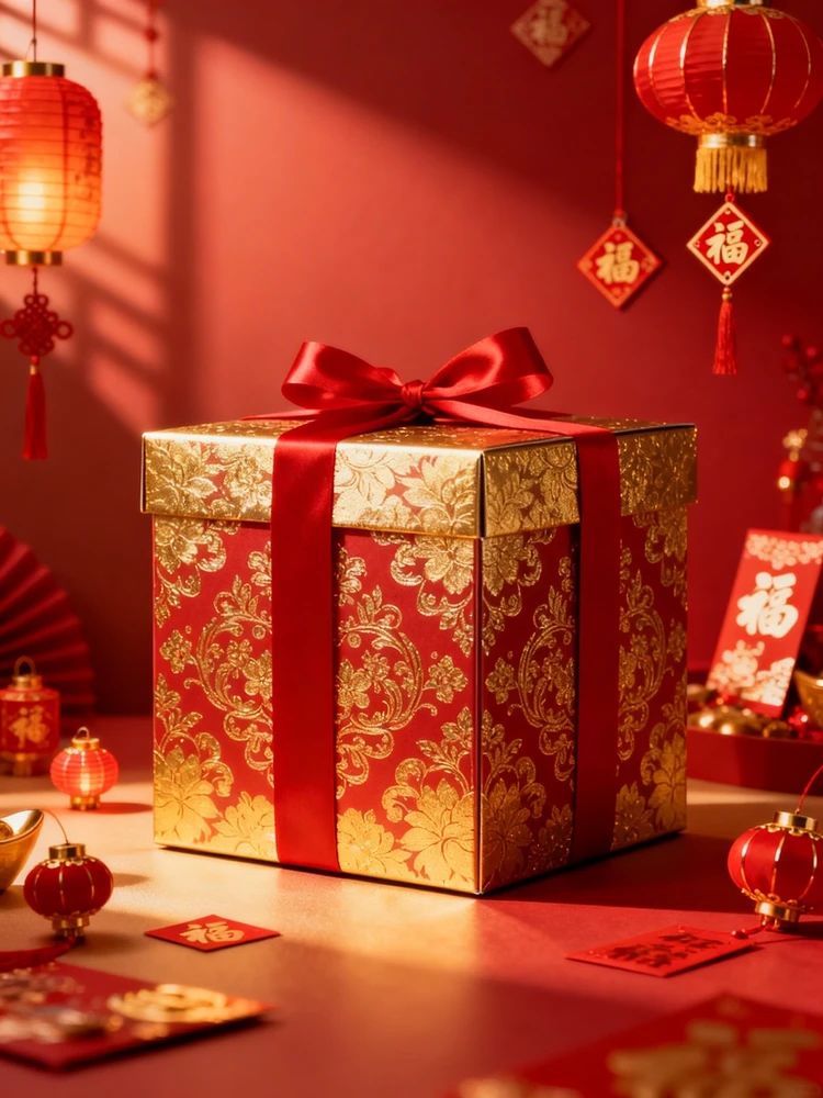 年货节礼盒海报