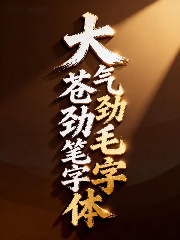 大气苍劲毛笔字体