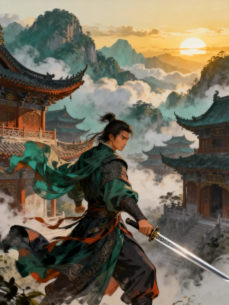 古风国风插画武侠小说封面