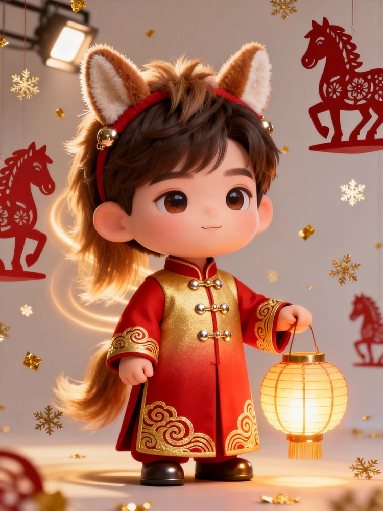 马年3D卡通写真