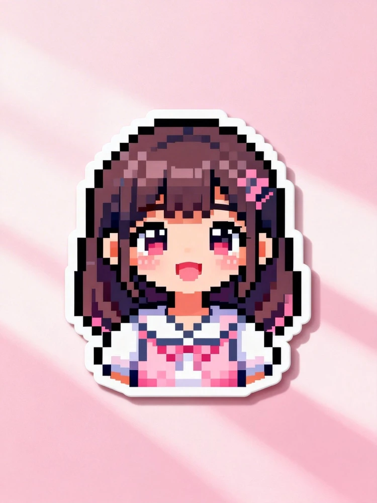 甜妹像素贴纸头像生成器