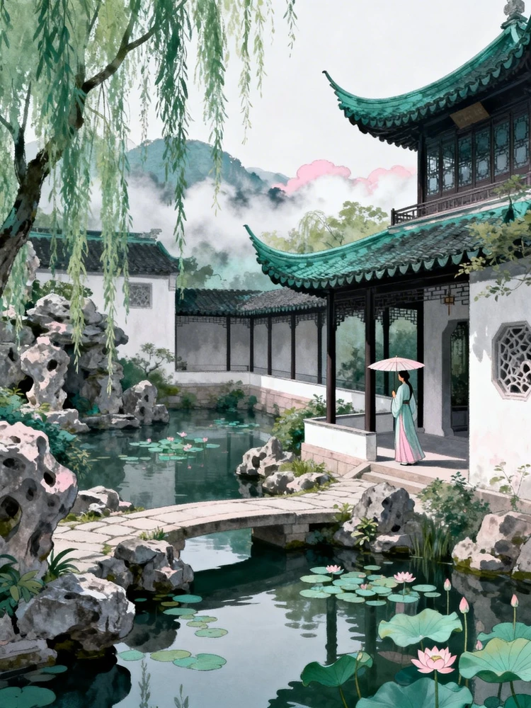 国风园林场景生成器