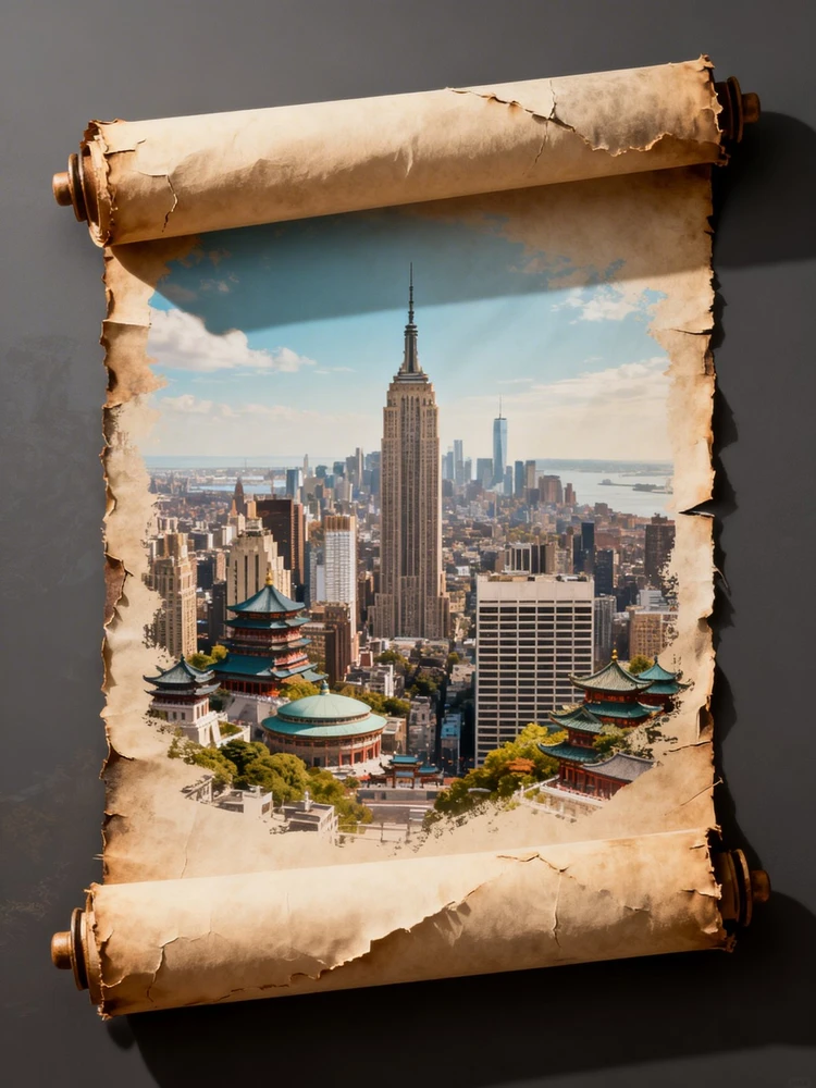 城市卷轴海报生成器