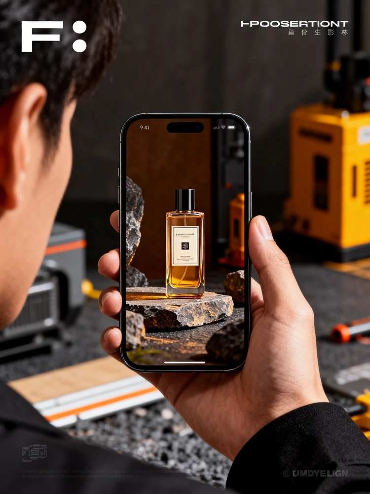 手持手机广告海报生成器