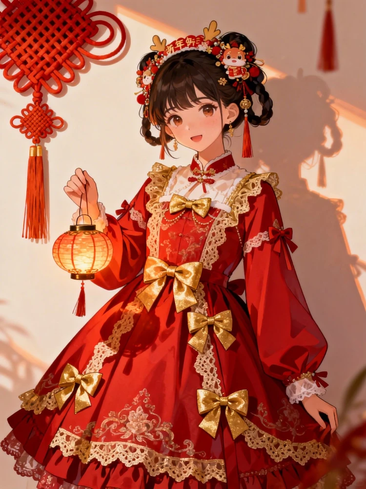 萝莉洛丽塔年节插画生成器