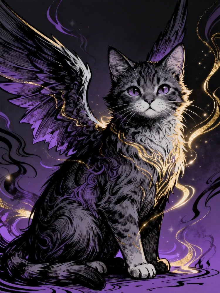 暗黑墨线幻想插画生成器