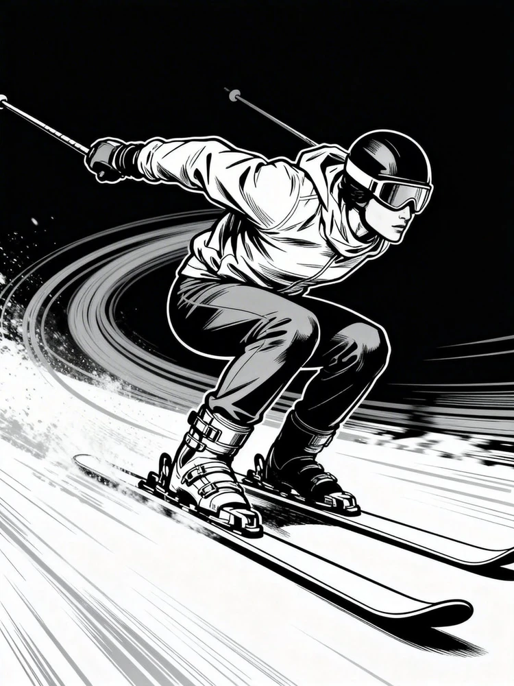 运动线稿海报生成器