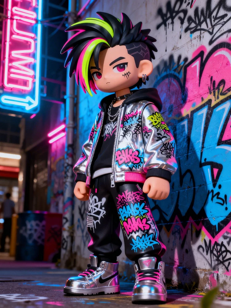 街头涂鸦潮玩海报生成器